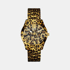 Guess Round Gold Analog watch