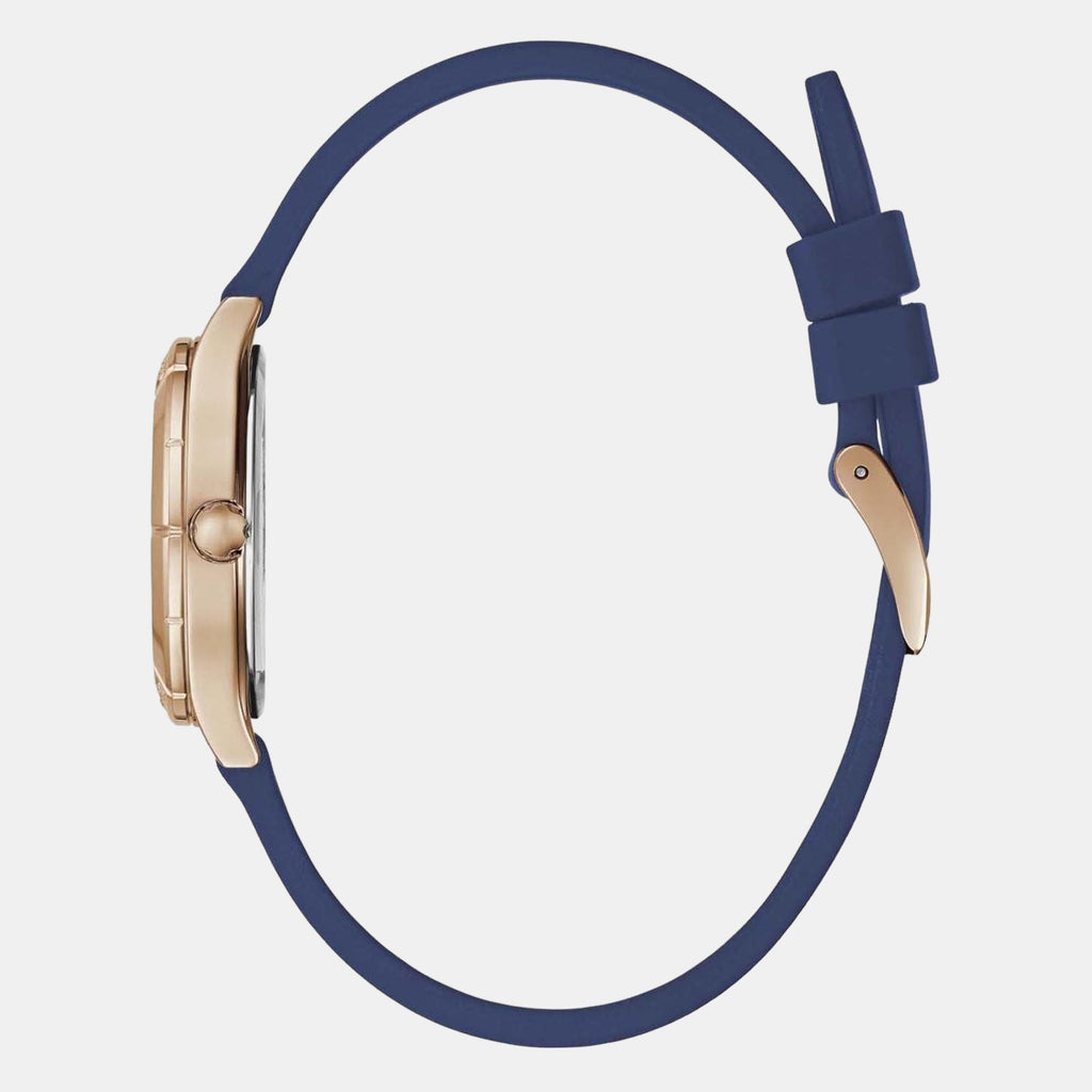 Guess Women Round Blue watch