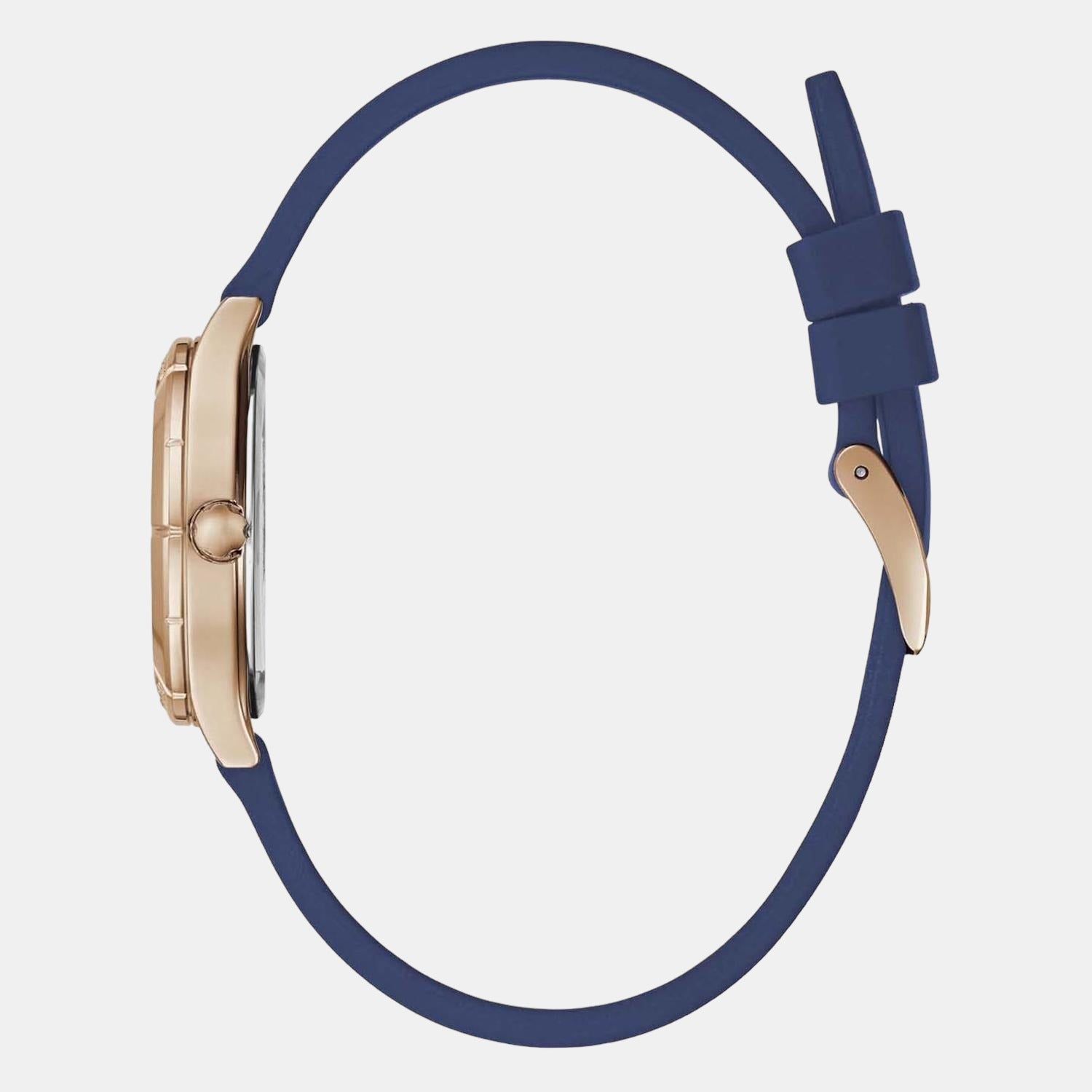 Guess Women Round Blue watch