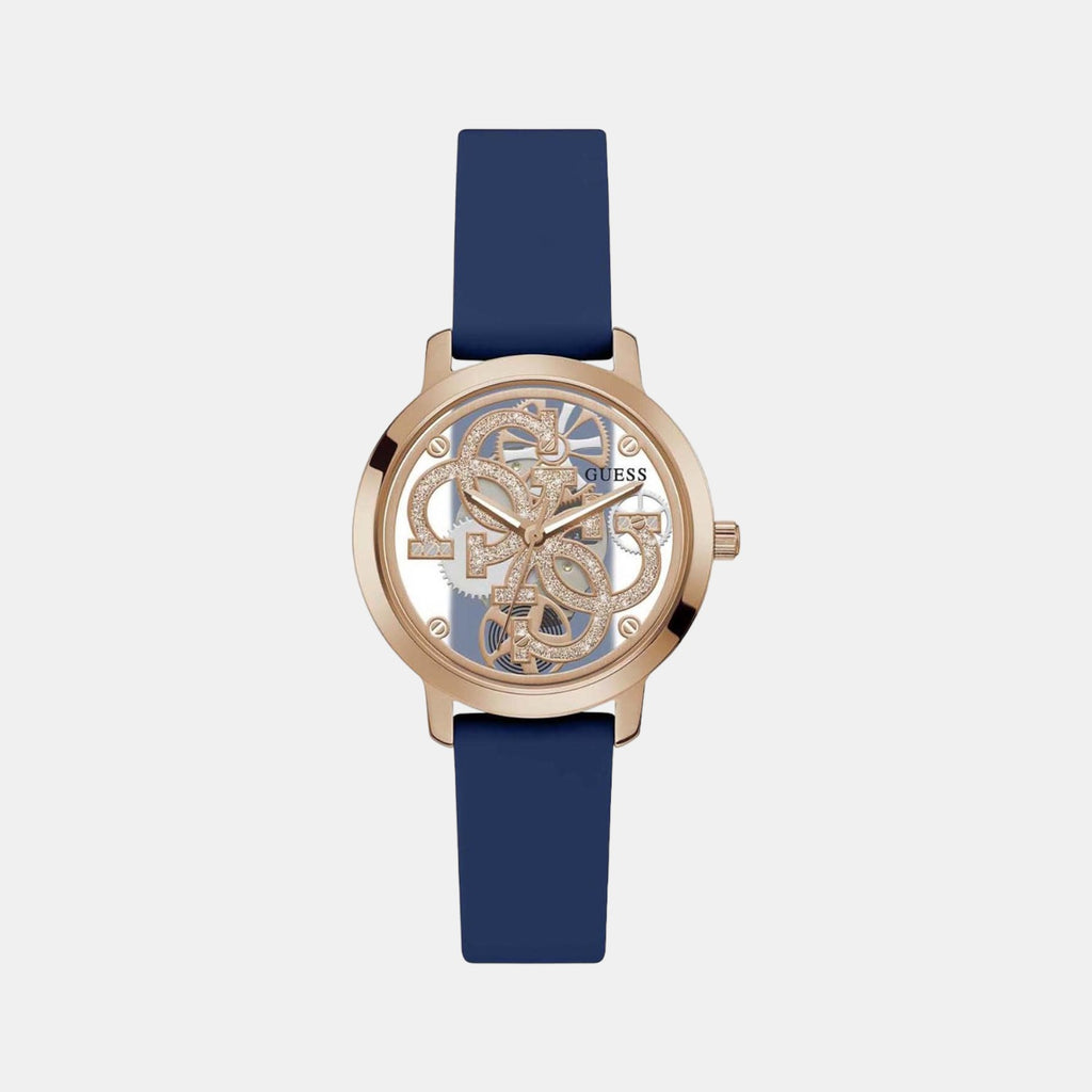 Guess Round Blue Analog watch