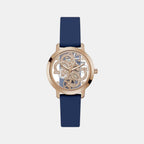 Guess Round Blue Analog watch
