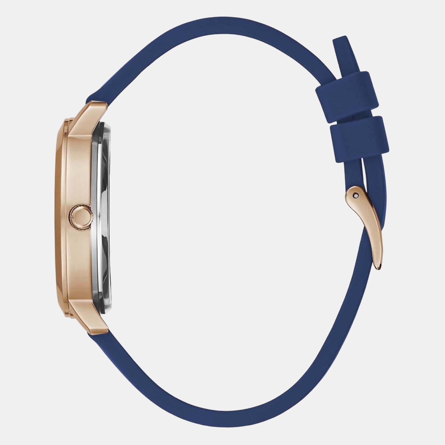 Guess Women Round Blue watch