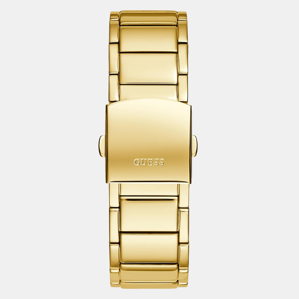 Guess Men Rectangular Gold watch