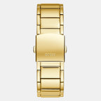 Guess Men Rectangular Gold watch