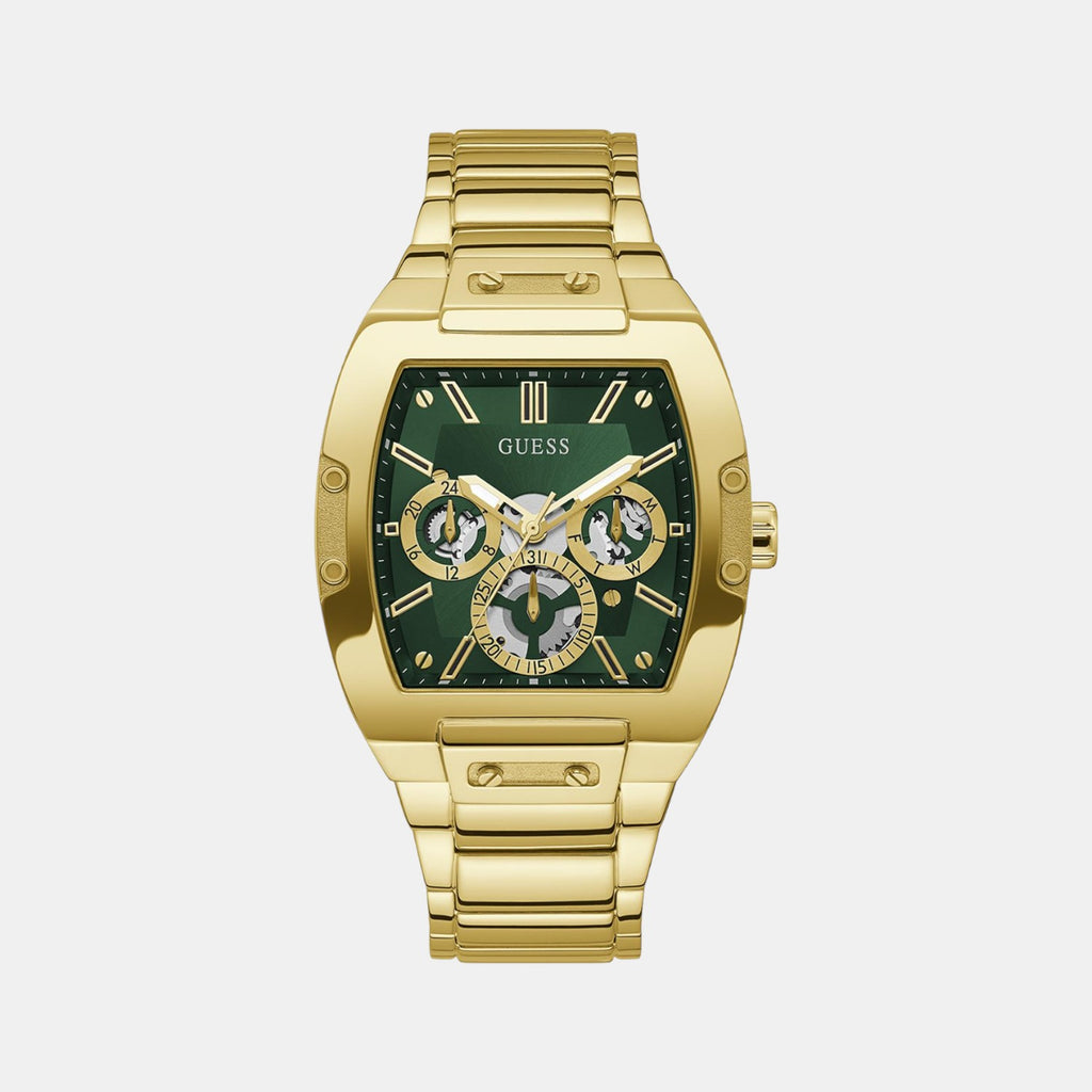 Guess Round Green Chronograph watch