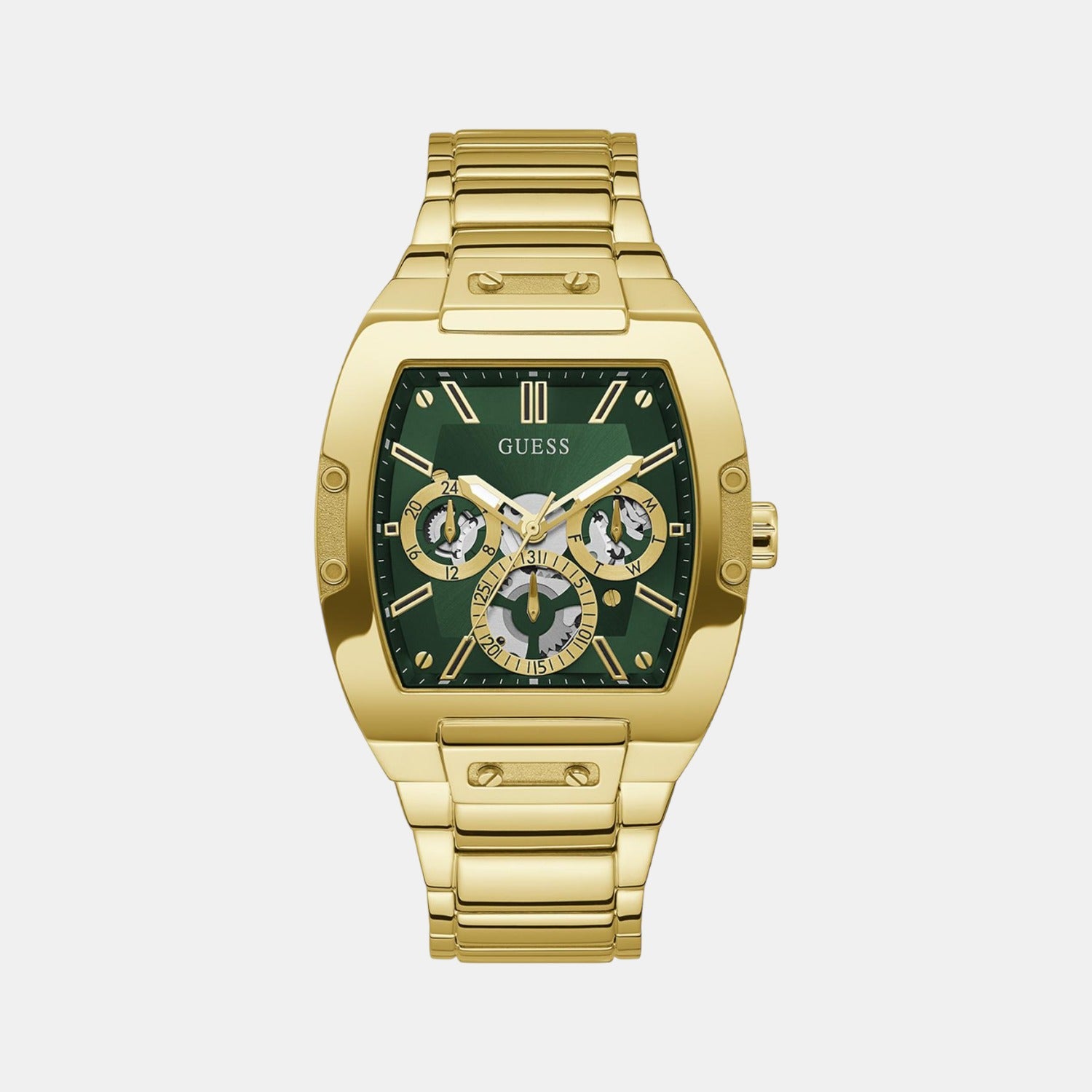 Guess Round Green Chronograph watch