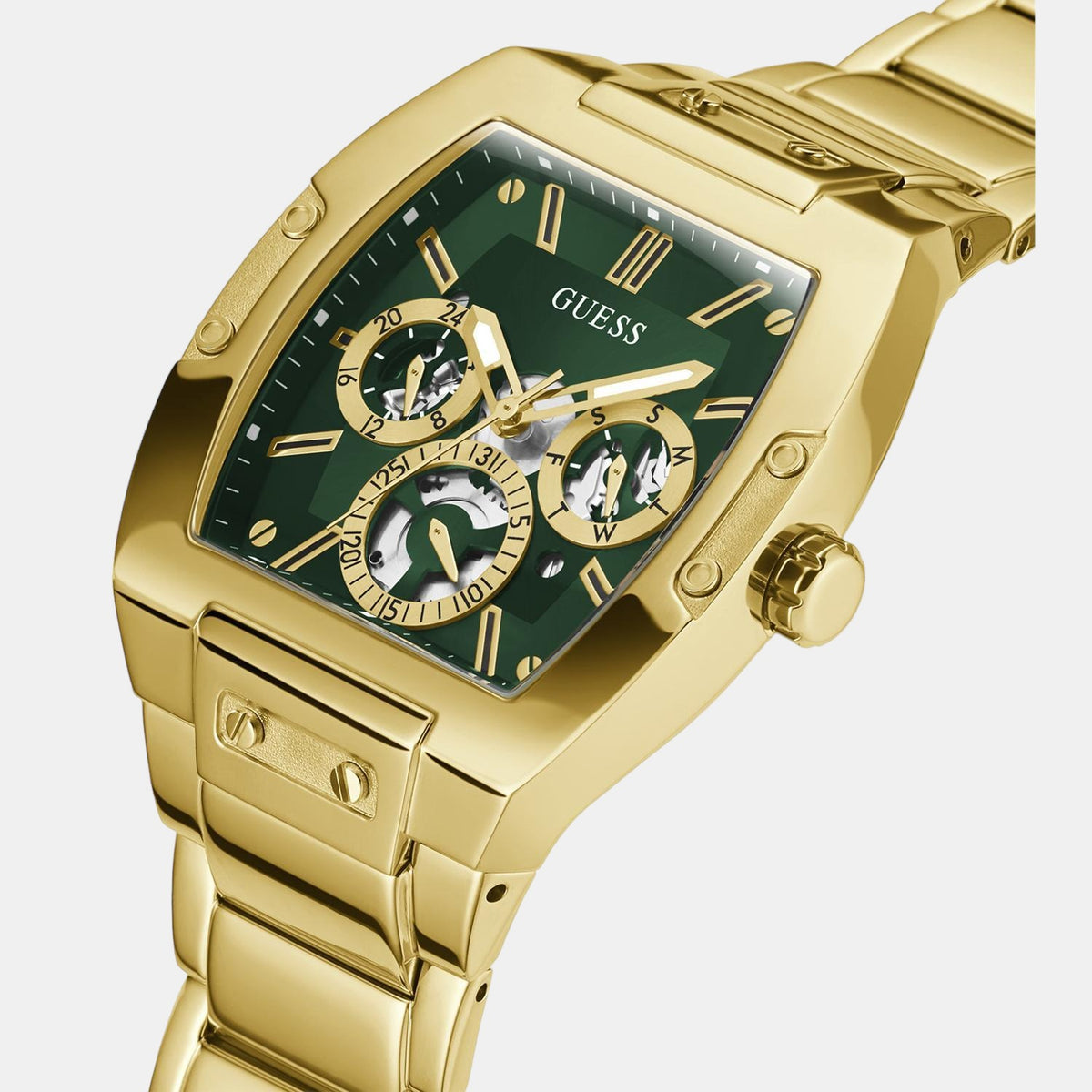 Guess Stainless Steel Round watch