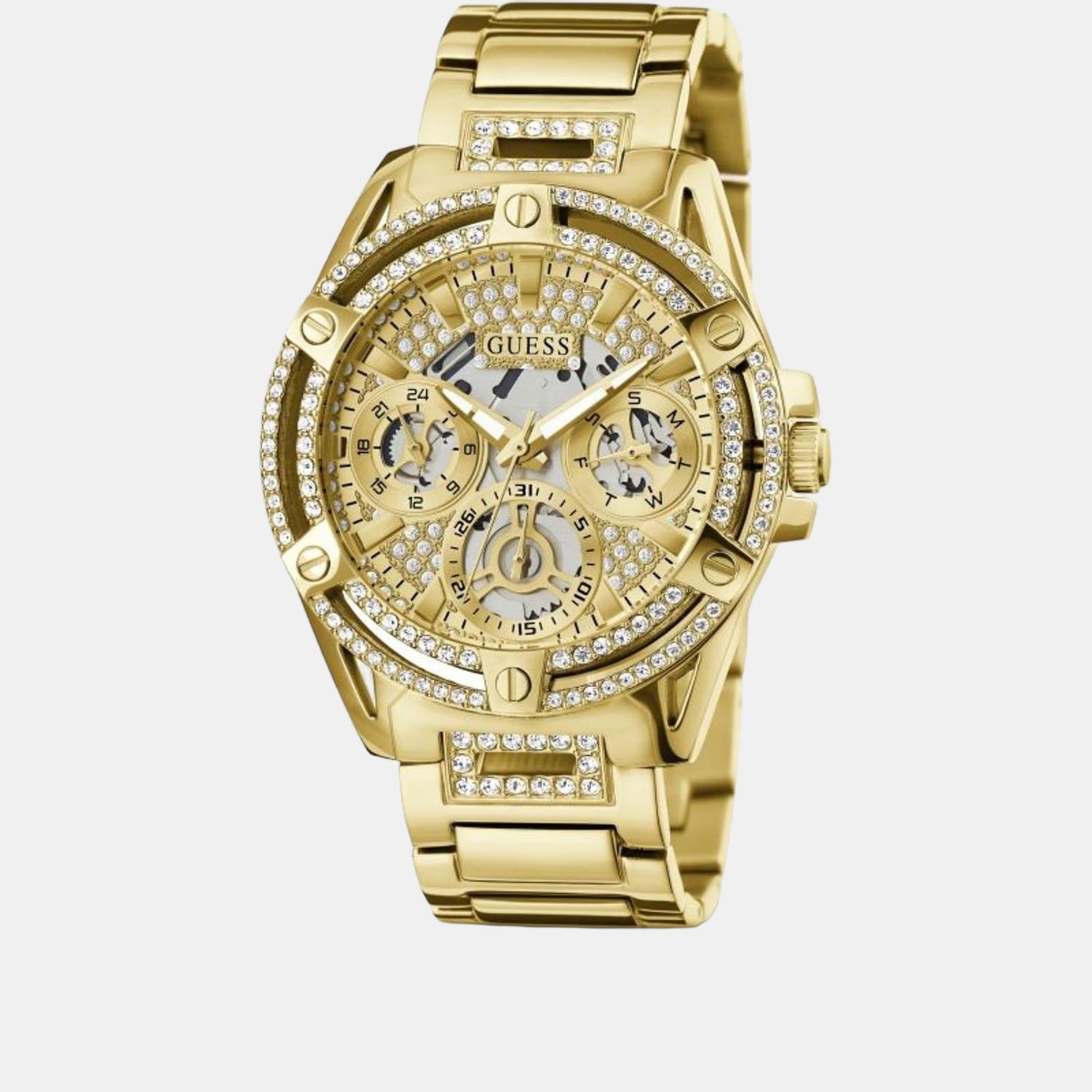 Dynasty Gold-Tone Multifunction Watch | GUESS