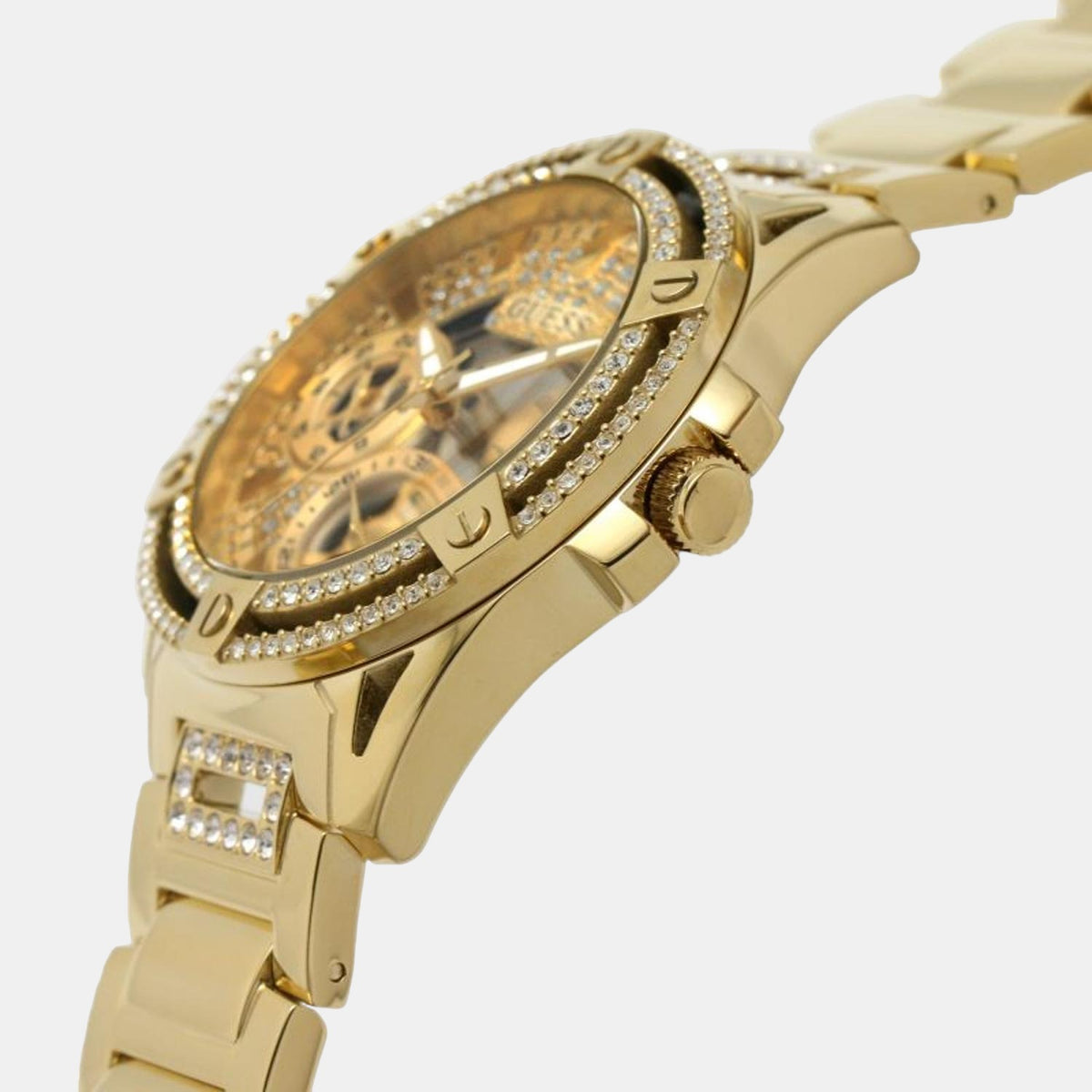 Guess Women Round Gold watch