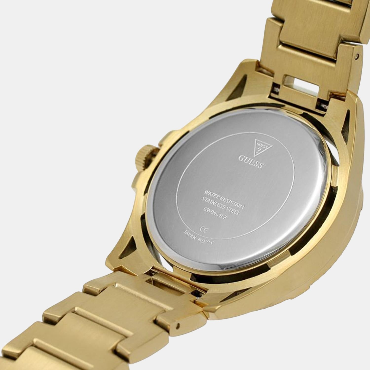 Female Gold Multifunction Analog Stainless Steel Watch GW0464L2