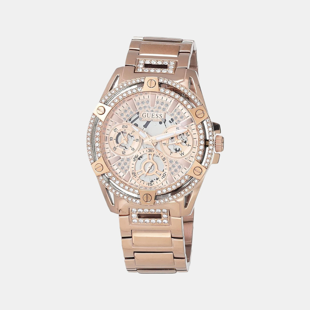 Guess Round Gold Analog watch
