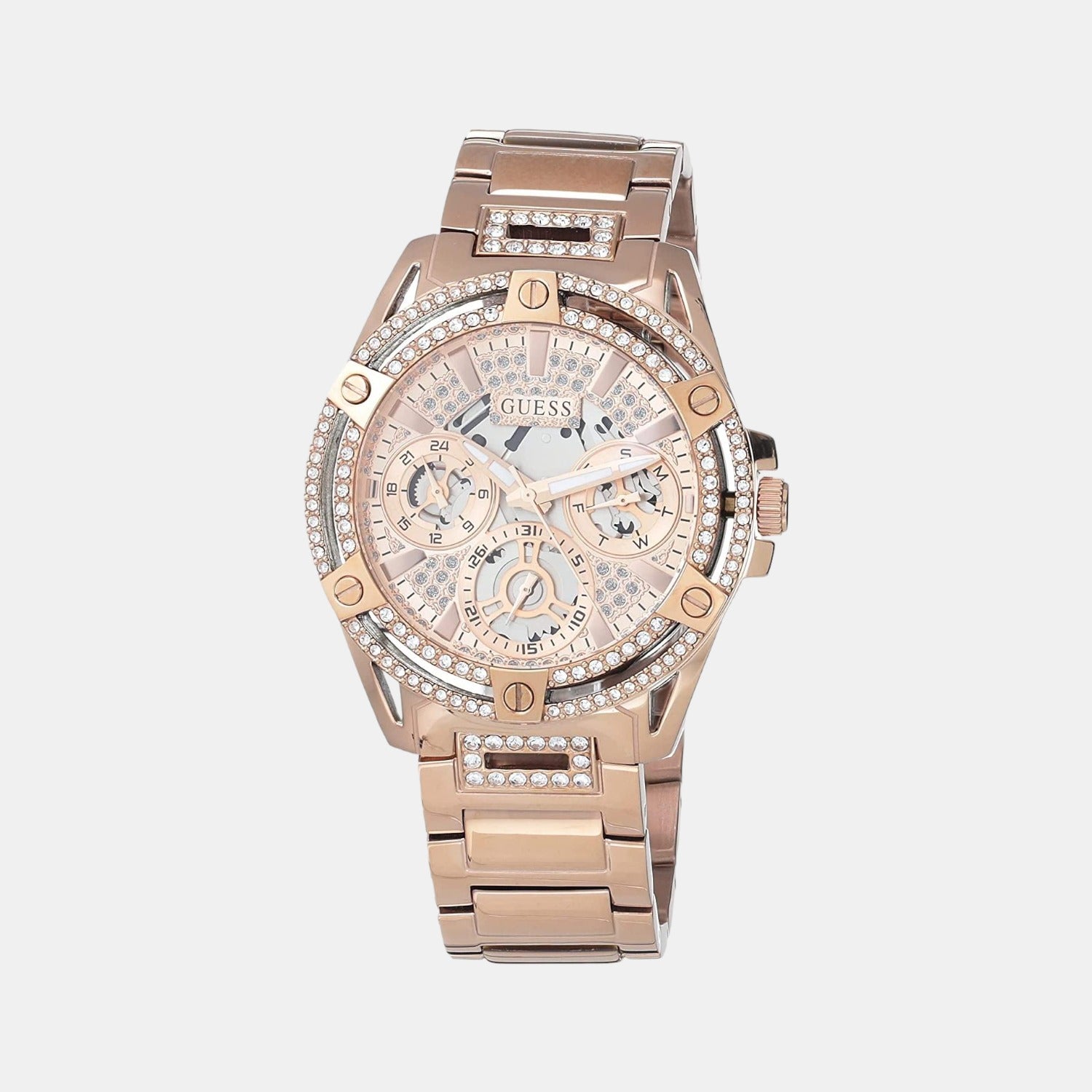 Guess Round Gold Analog watch
