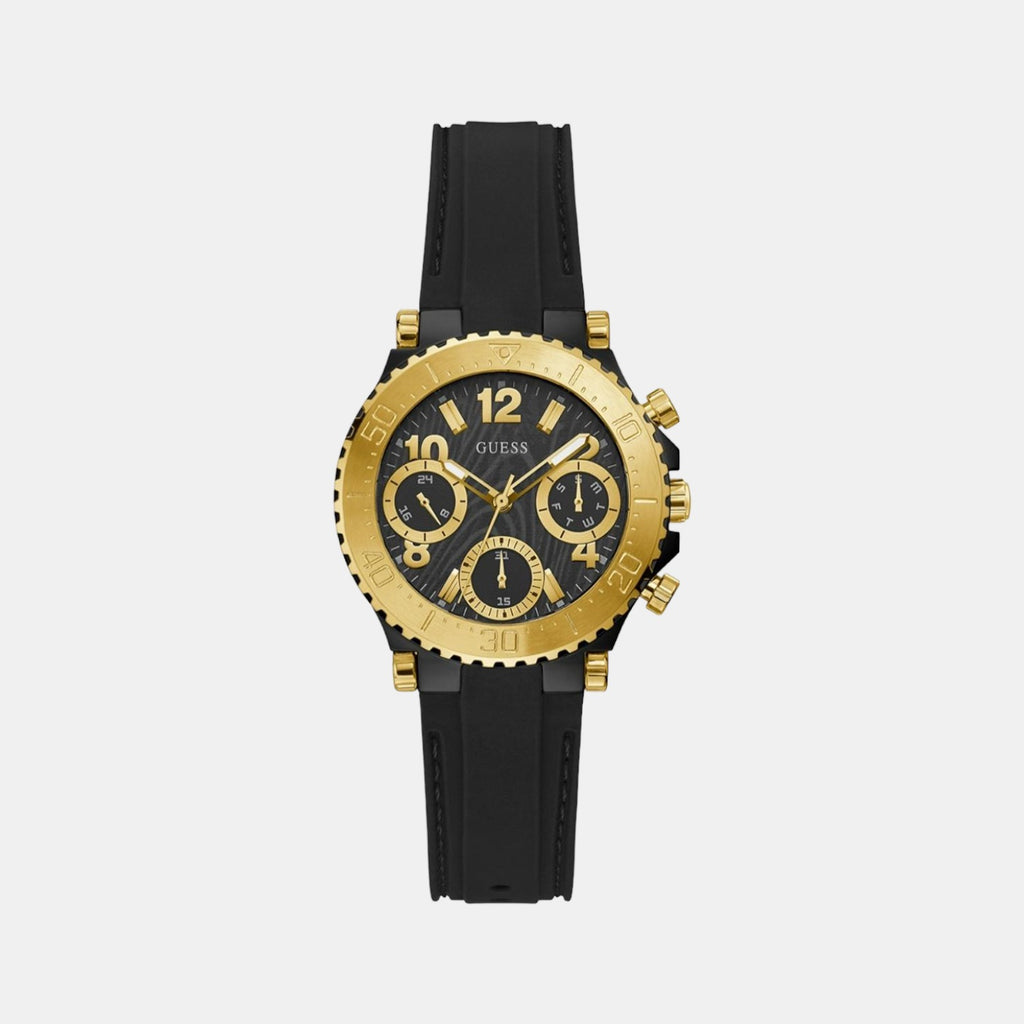 Guess Round Black Chronograph watch