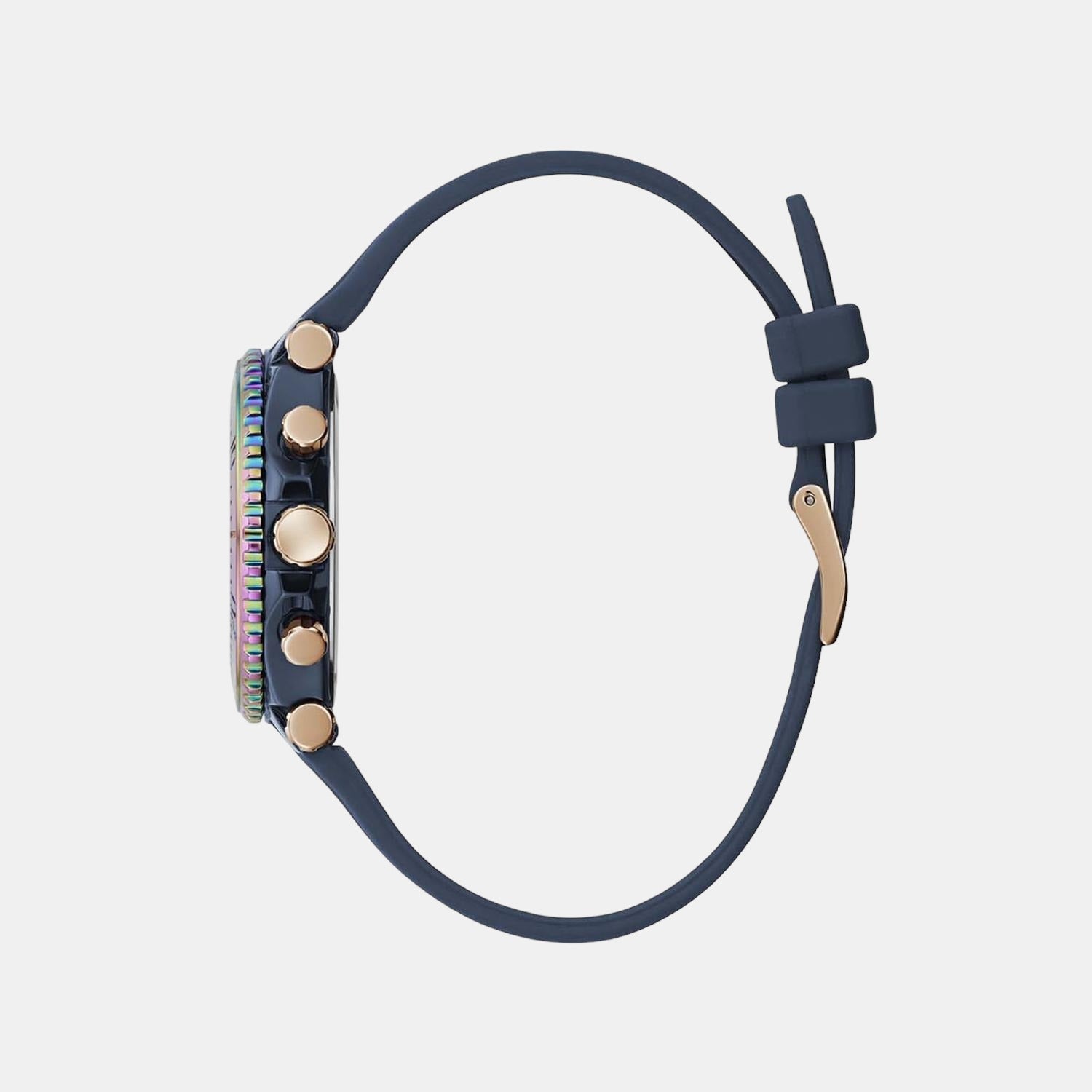 Guess Women Round Blue watch