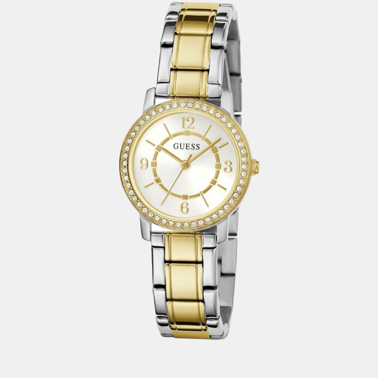Guess Stainless Steel Round watch