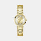 Female Gold Analog Stainless Steel Watch GW0470L2