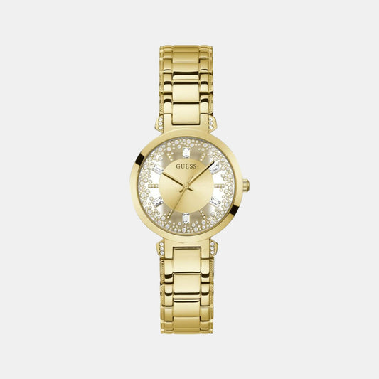 Female Gold Analog Stainless Steel Watch GW0470L2