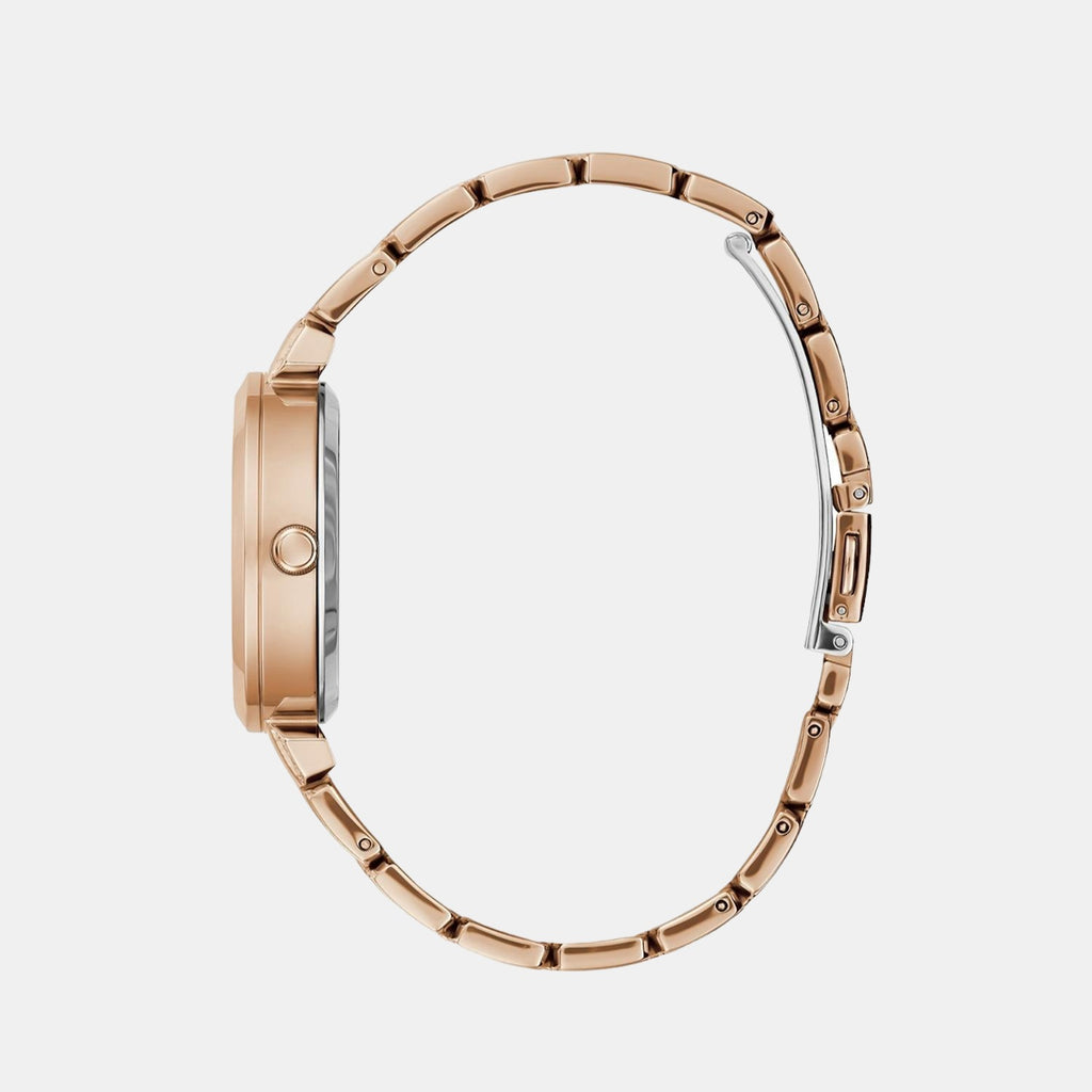 Guess Women Round Rose Gold watch