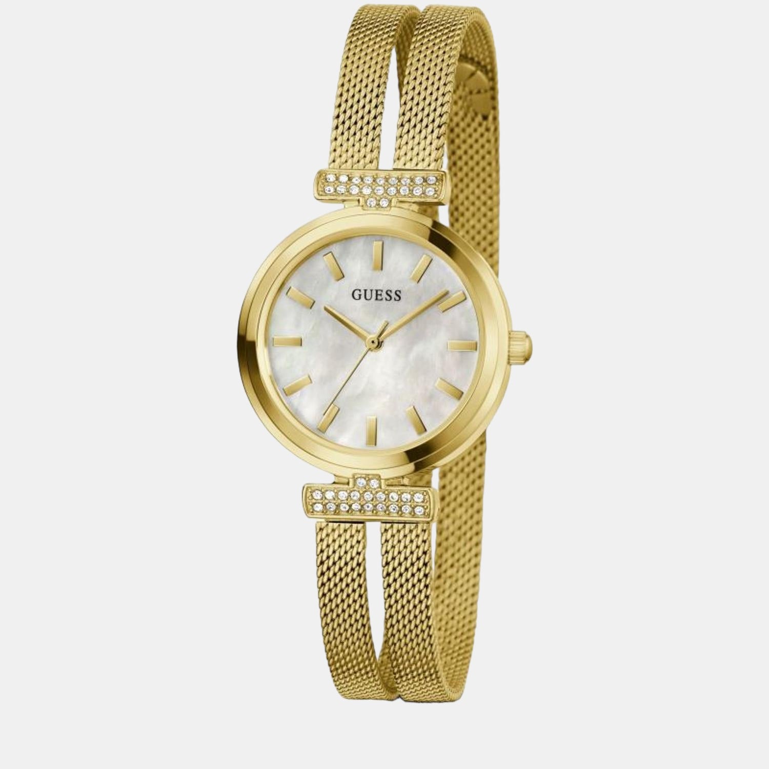 guess-stainless-steel-mother-of-pearl-analog-female-watch-gw0471l2