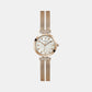 Female White Analog Stainless Steel Watch GW0471L3