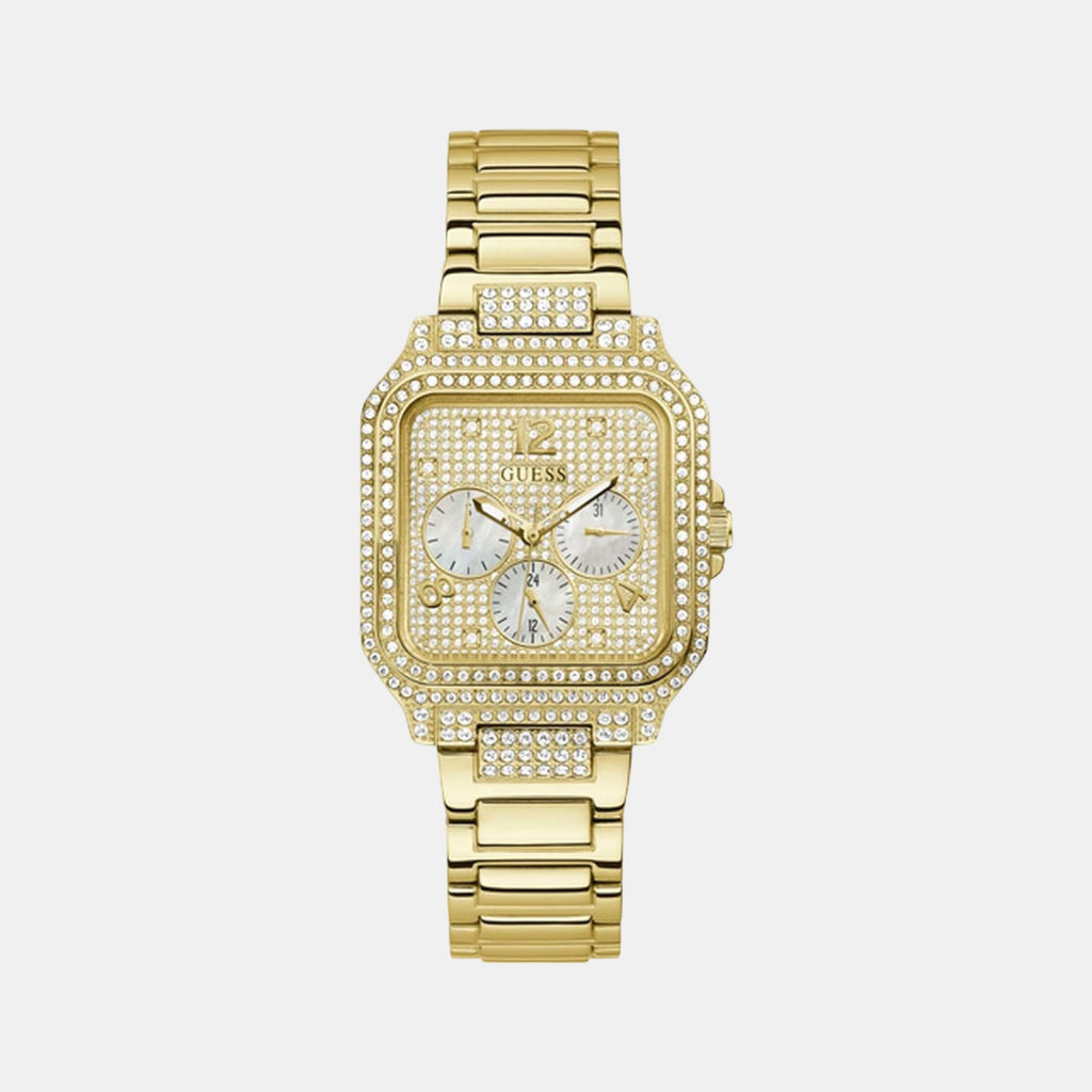 Guess Square Champagne Chronograph watch