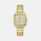 Guess Square Champagne Chronograph watch