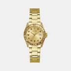 Guess Round Gold Analog watch