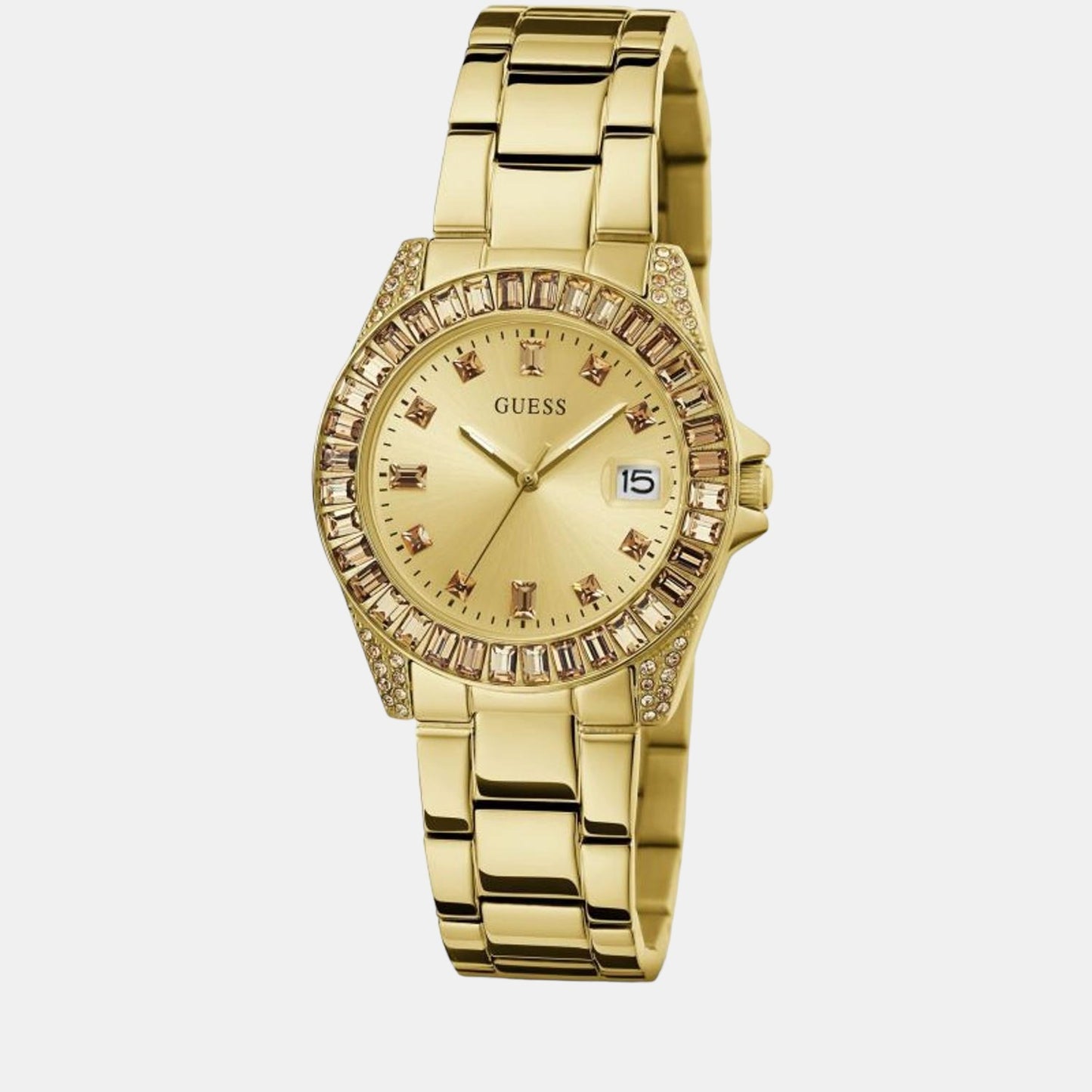 guess-stainless-steel-champagne-analog-female-watch-gw0475l1