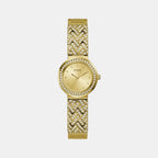 Guess Round Gold Analog watch