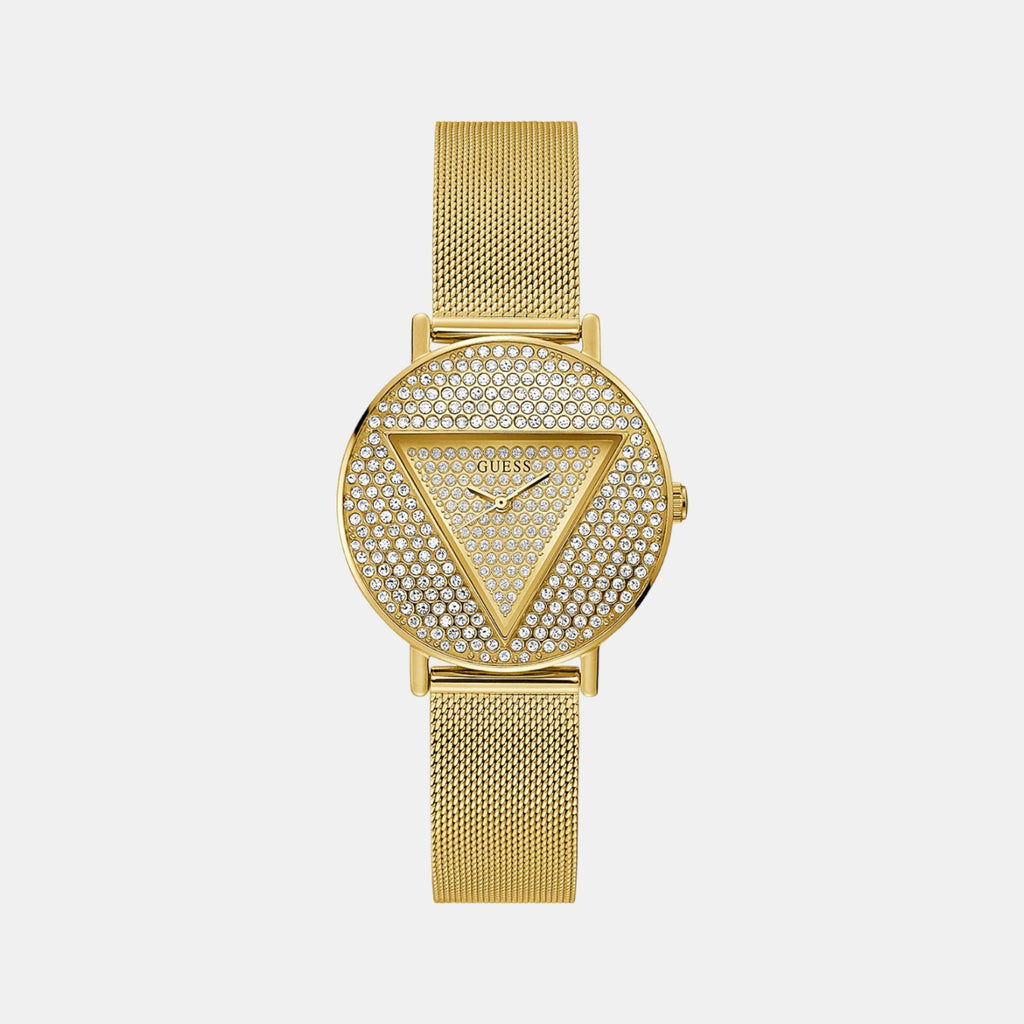 Guess Round Gold Analog watch