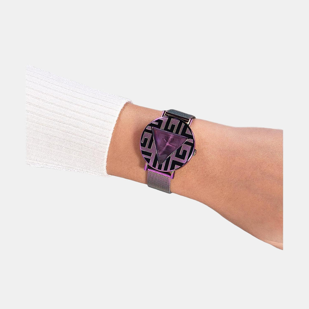 Guess Stainless Steel Round watch