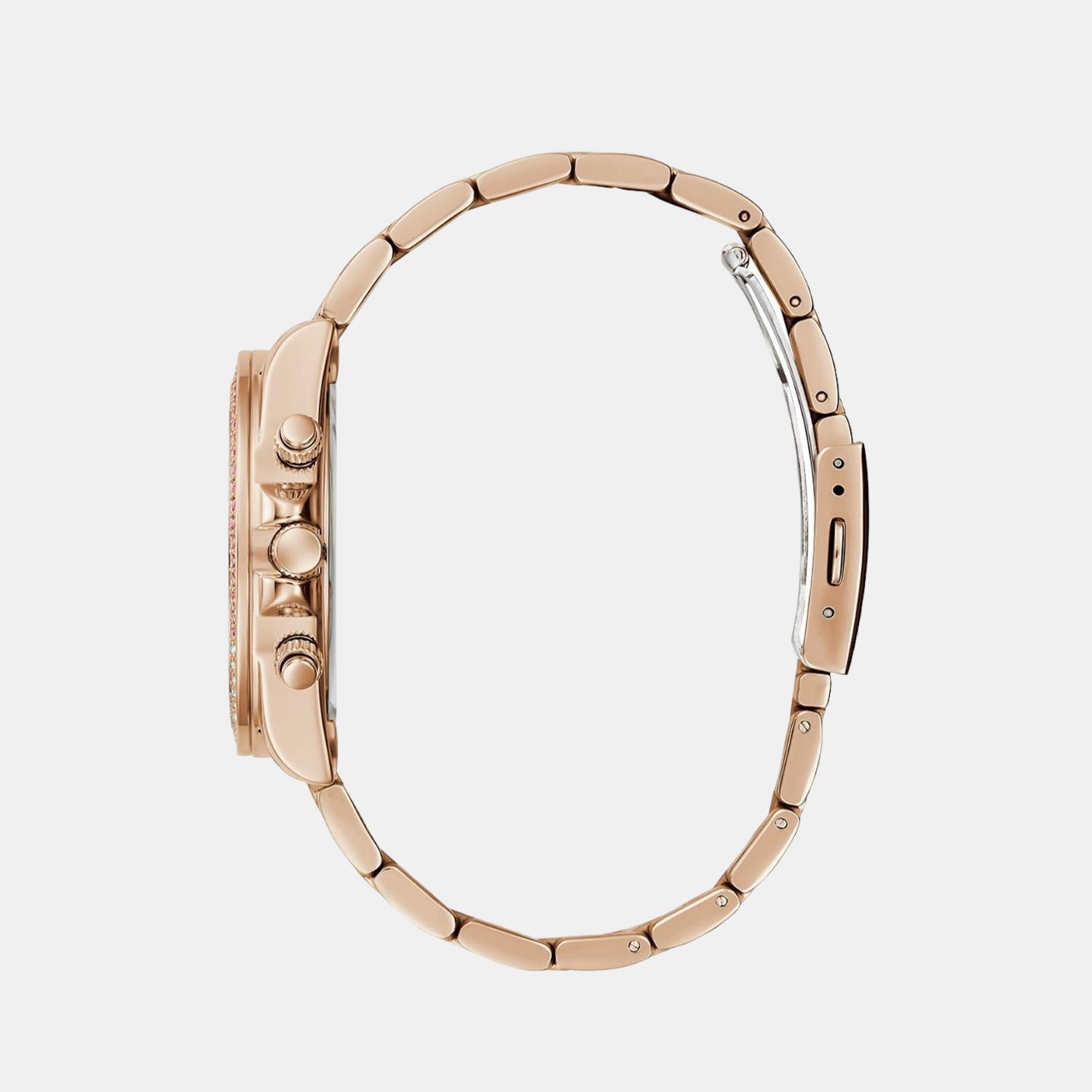 Guess Stainless Steel Round watch