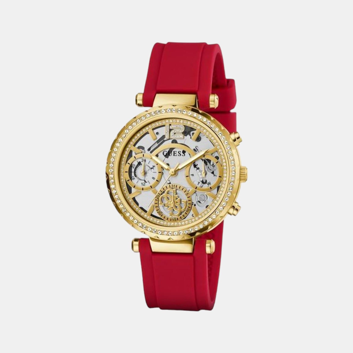 Guess Round White Analog watch