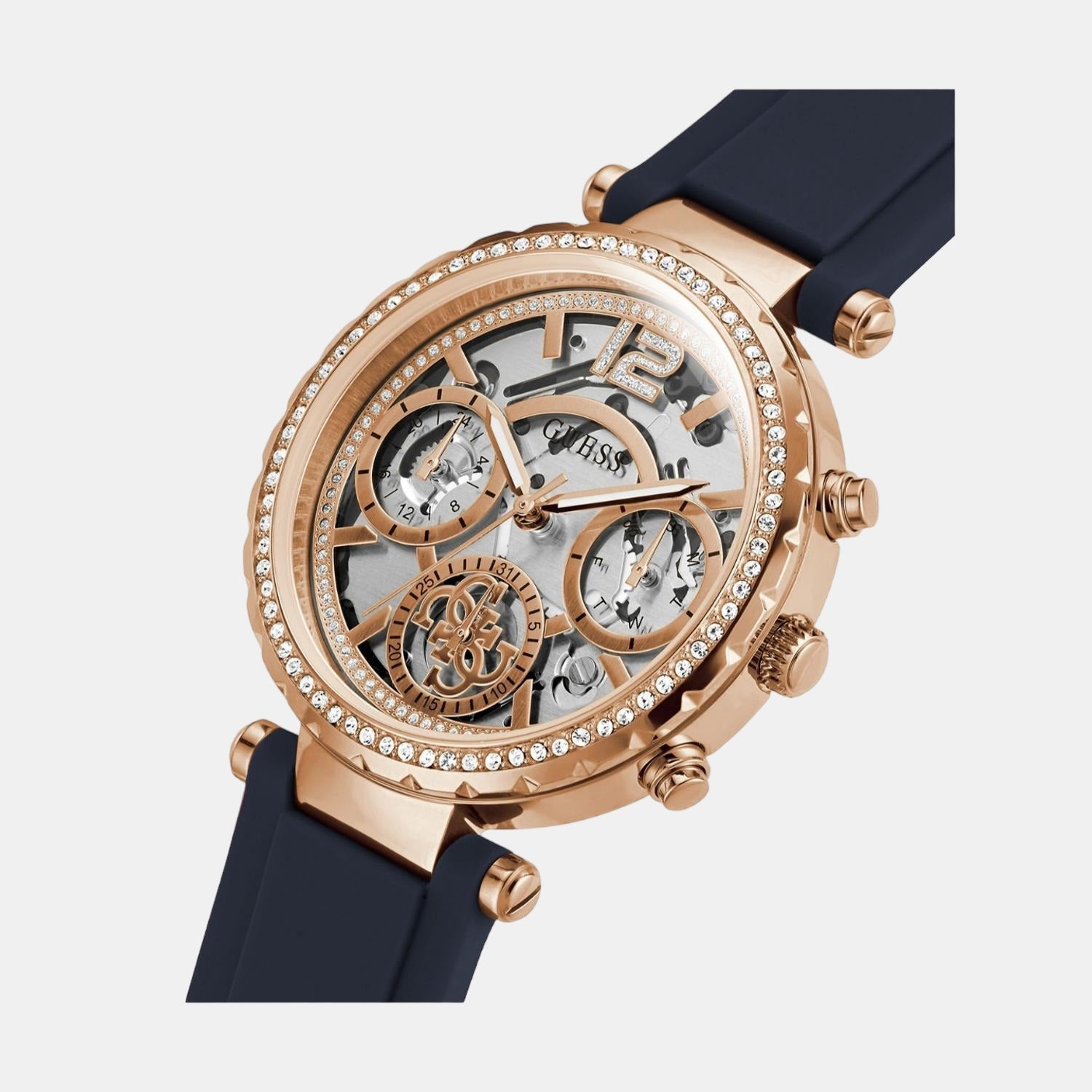 Guess Stainless Steel Round watch