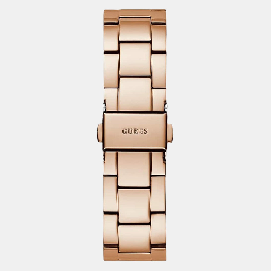 Guess Men Round Rose Gold watch