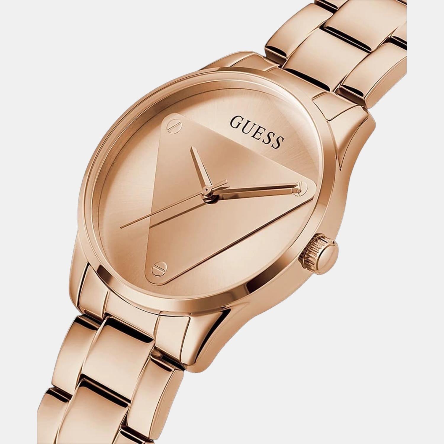 Guess Stainless Steel Round watch