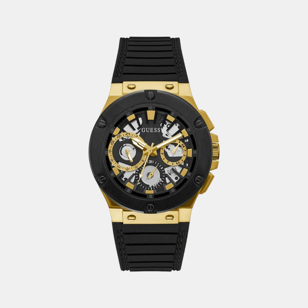 Guess Round Black Chronograph watch