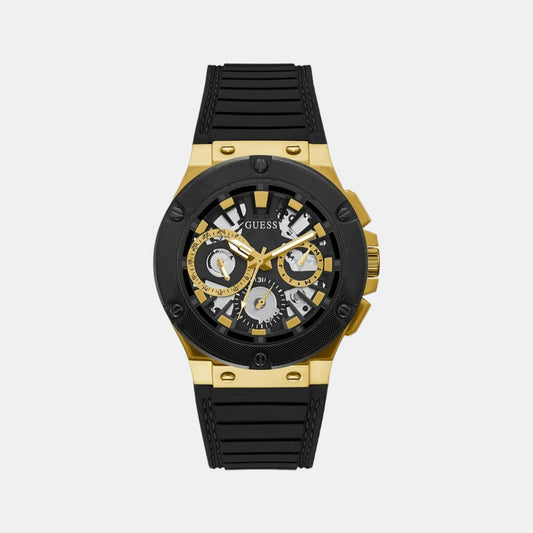 Male Black Silicon Chronograph Watch GW0487G5