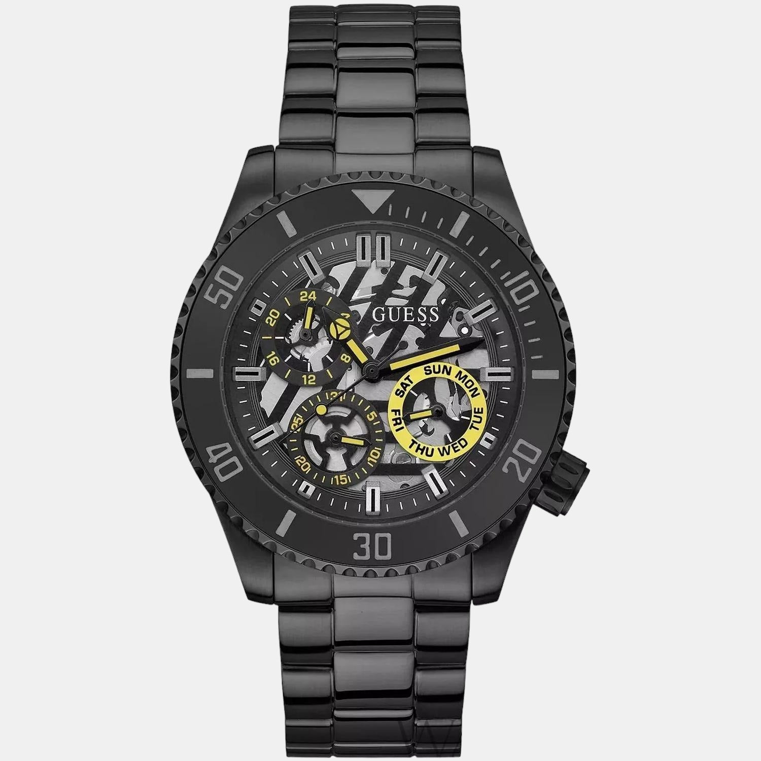 Guess watch hotsell men black