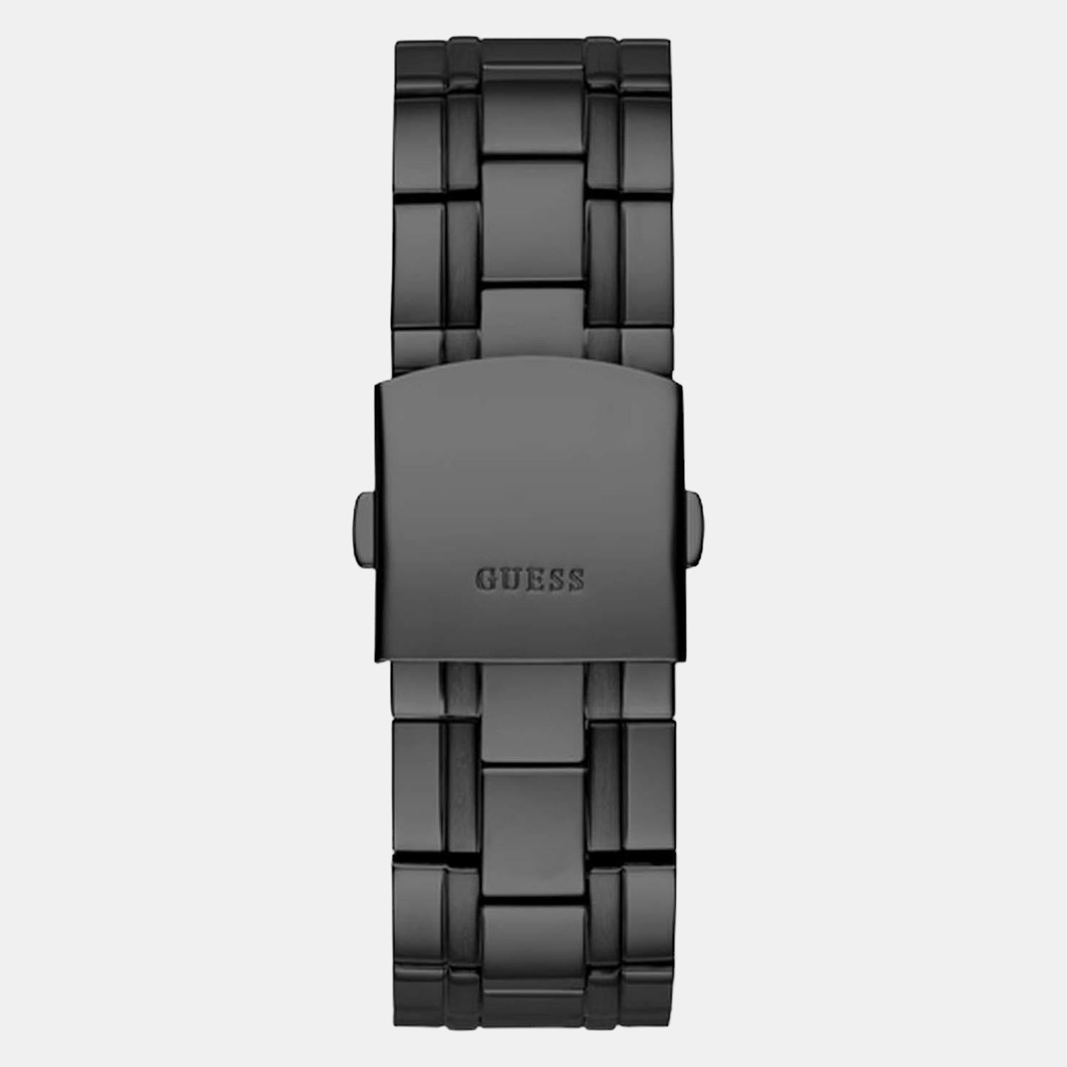 Guess Men Round Black watch