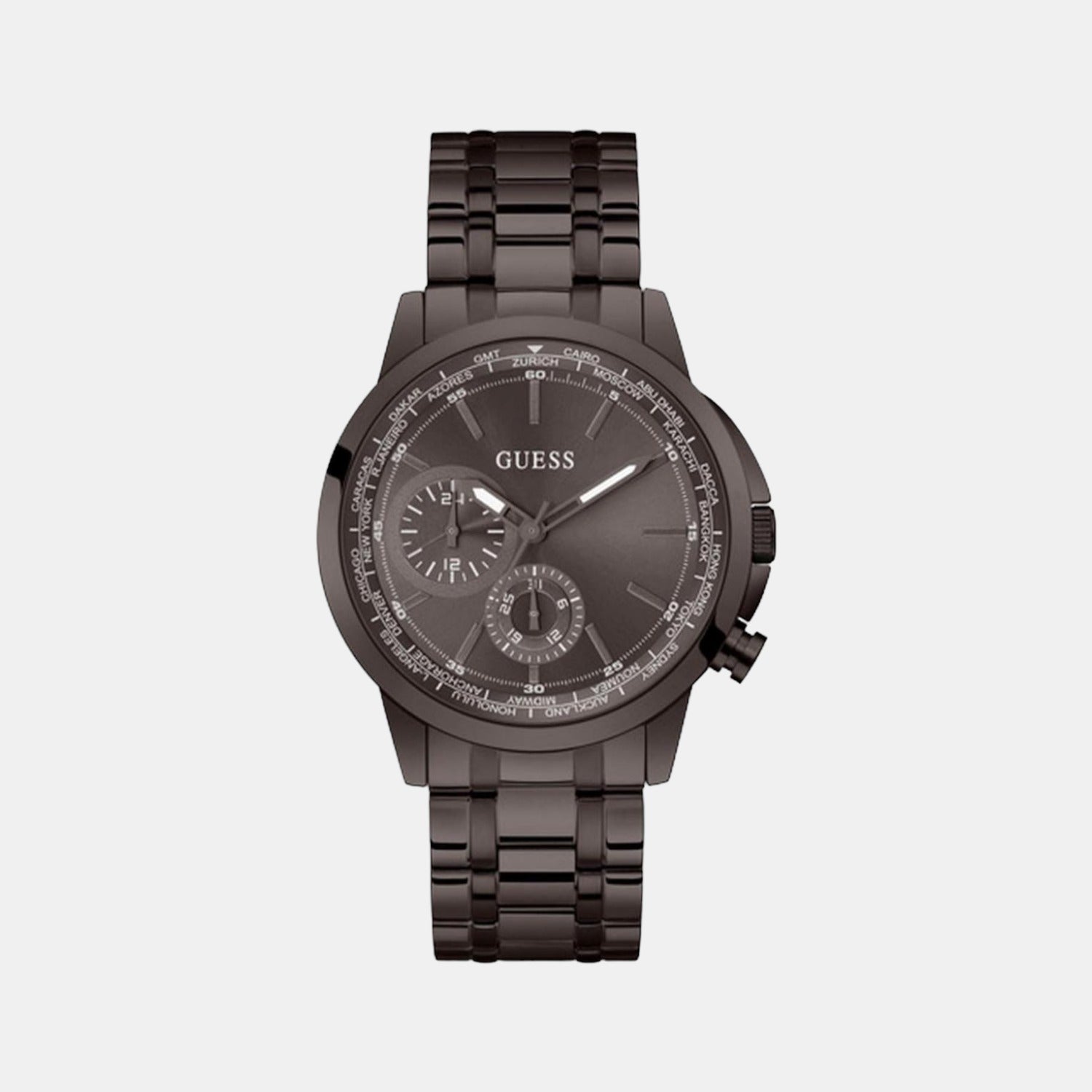 Guess Round Brown Chronograph watch