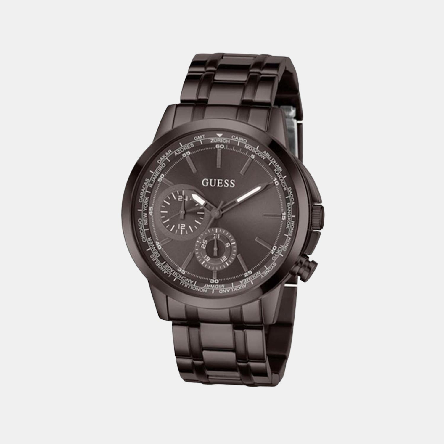 Guess Stainless Steel Brown watch
