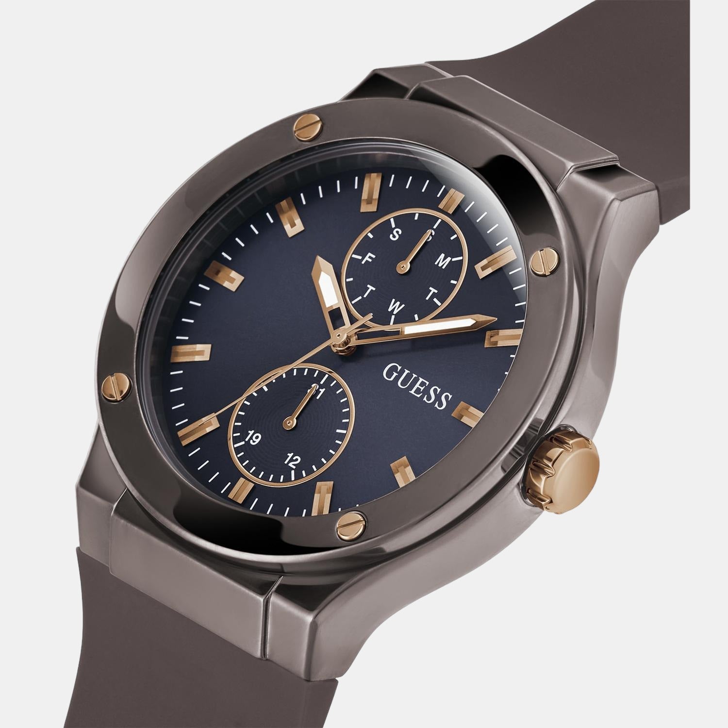 Guess Stainless Steel Round watch