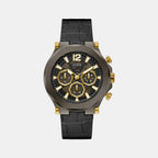 Guess Round Black Chronograph watch