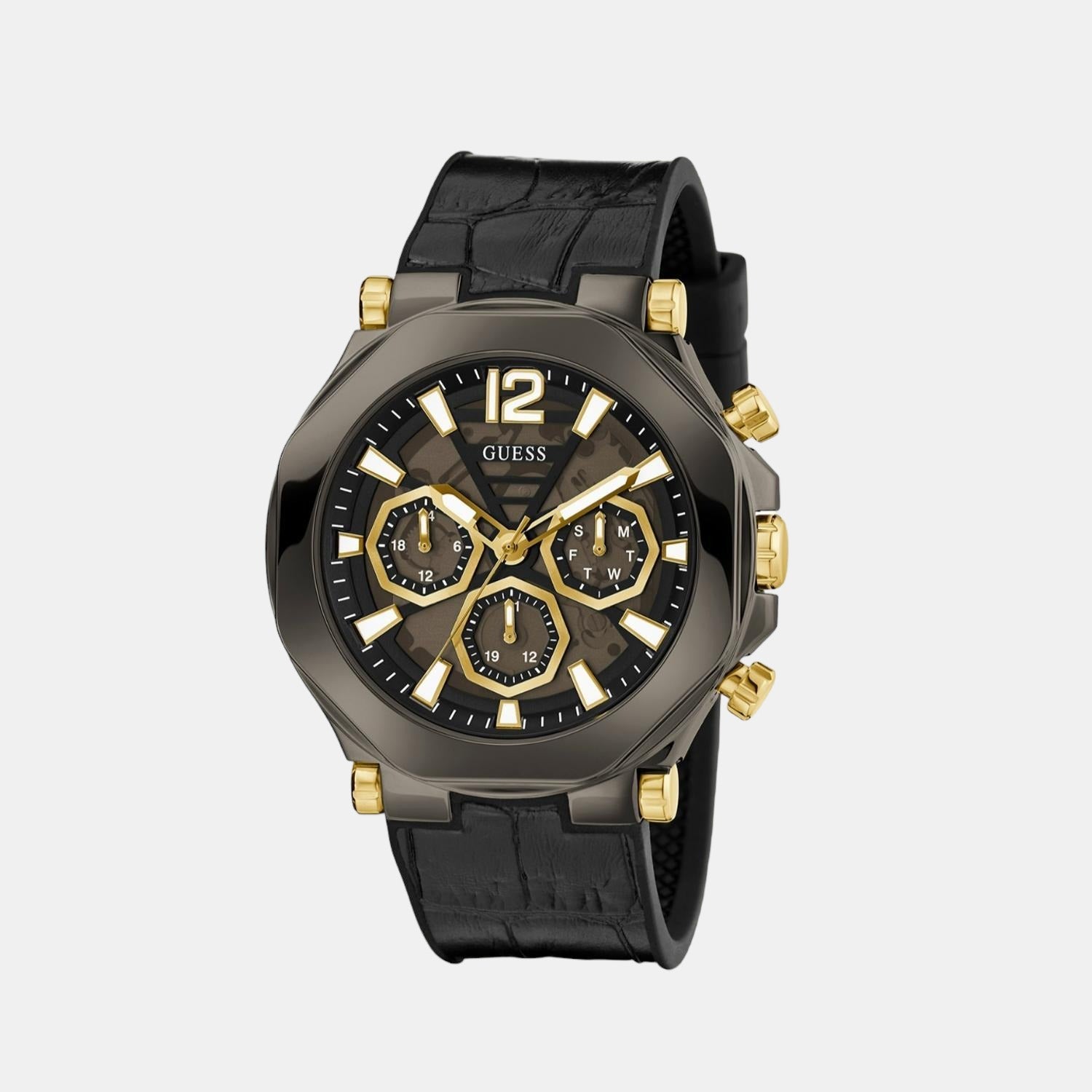 Guess Stainless Steel Round watch