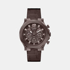 Guess Round Brown Chronograph watch