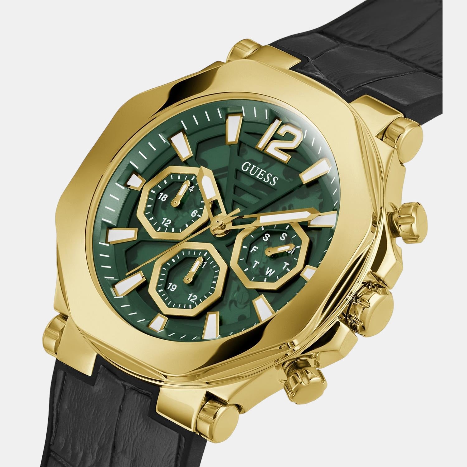 Guess Stainless Steel Round watch