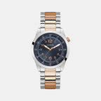 Guess Round Blue Analog watch