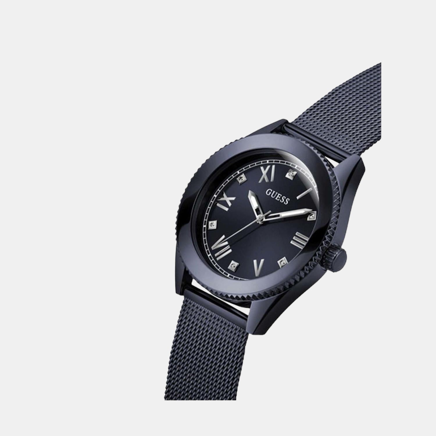 Guess Stainless Steel Round watch