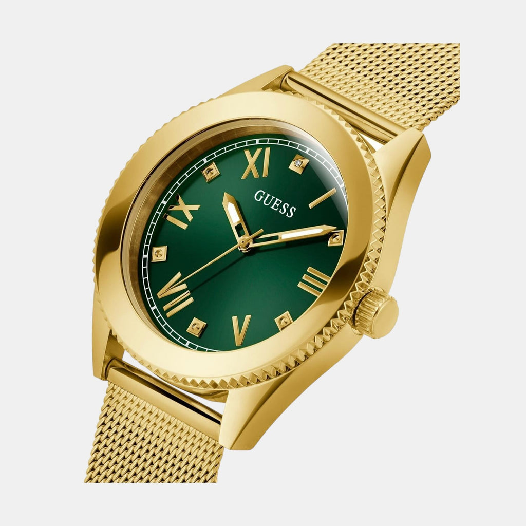 Guess Men Round Green watch